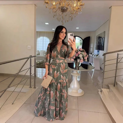 MARISTELLA™|ABITO LUNGO FLOREALE